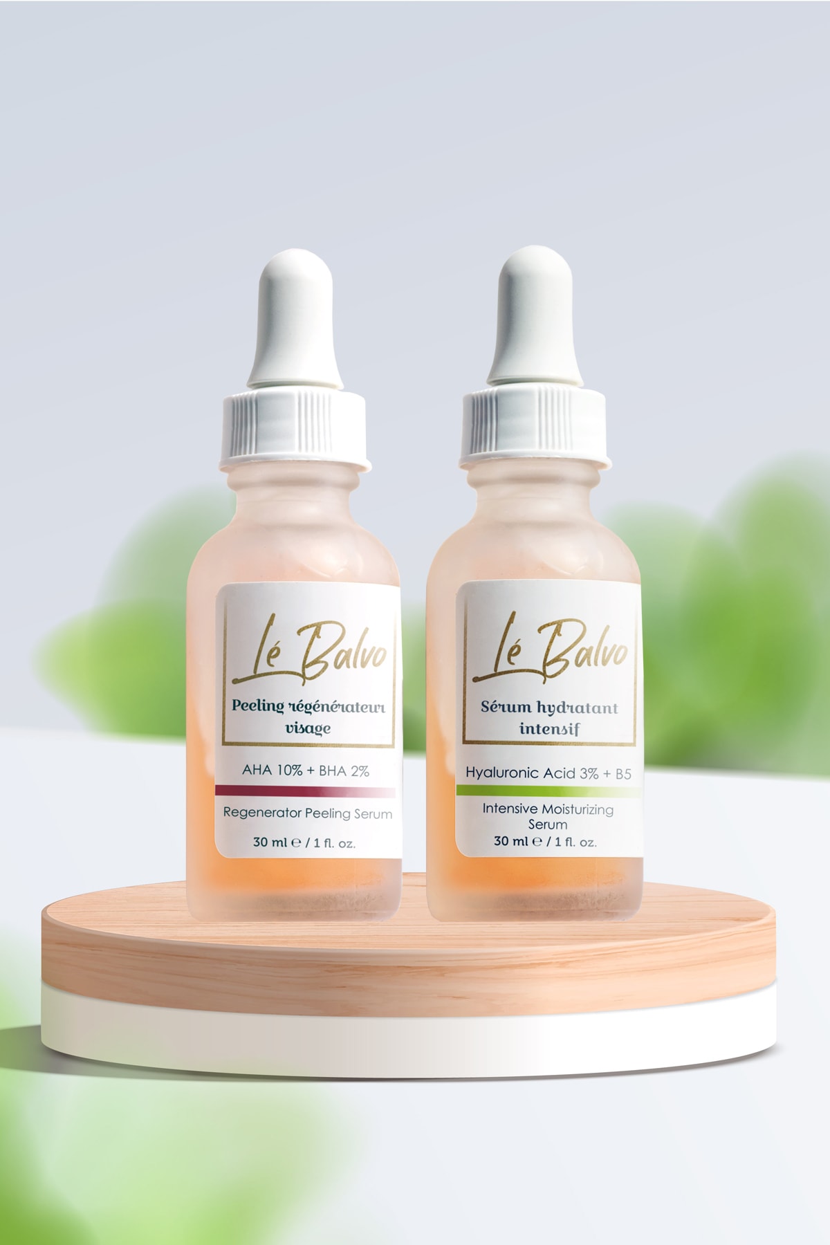 Cilt Tonu Eşitleyici Serum (aha 10% + Bha 2%) + Nemlendirici Bakım Serumu (hyaluronic Acid %3 B5)